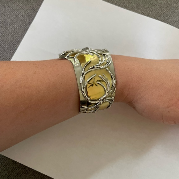 Ruth Rosenfeld Silver Cuff Bracelet - Picture 1 of 4